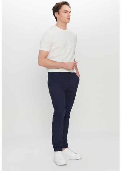 Pamuklu Slim Fit Dar Kesim Yan Cep Esnek Casual Pantolon
