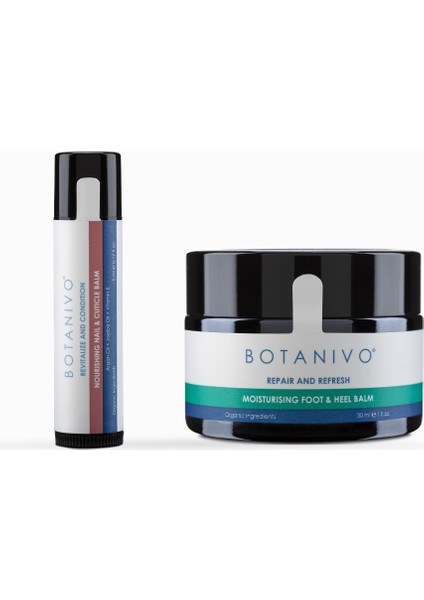 Tırnak ve Ayak Bakım Seti | Tırnak & Tırnak Eti, Ayak & Topuk | Organik Içerikli | 2 Li Set