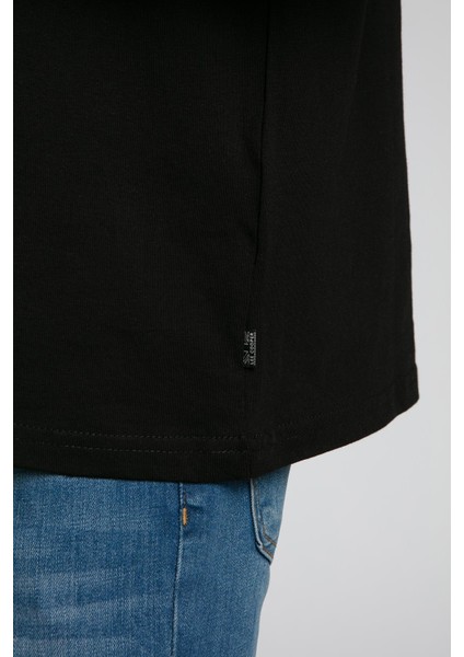 Jonat Erkek V Yaka T-Shirt Siyah fırsatları