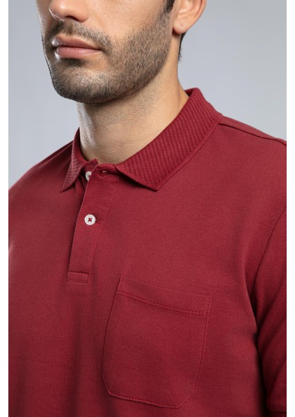 Rolan Erkek Polo Yaka T-Shirt Bordo fırsatları
