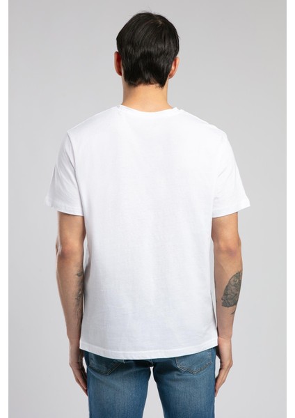 Jonat Erkek V Yaka T-Shirt Beyaz modelleri