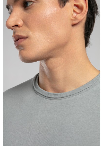 Gael Erkek O Yaka T-Shirt Gri fırsatları