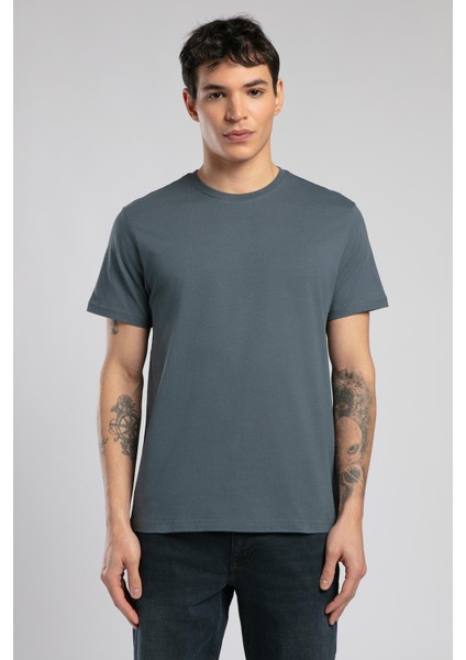 Gael Erkek O Yaka T-Shirt Indigo fiyatları