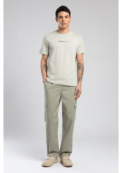 Elvis Erkek O Yaka T-Shirt Taş
