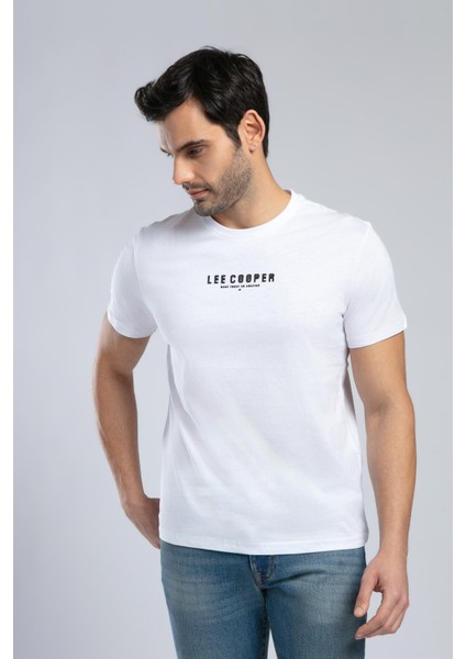 Patrico Erkek O Yaka T-Shirt Beyaz