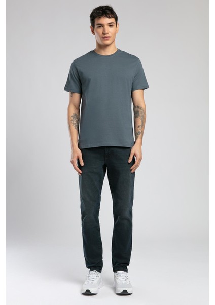 Gael Erkek O Yaka T-Shirt Indigo