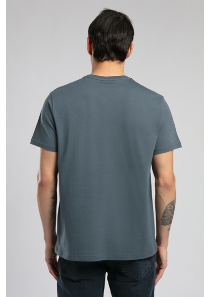 Gael Erkek O Yaka T-Shirt Indigo modelleri