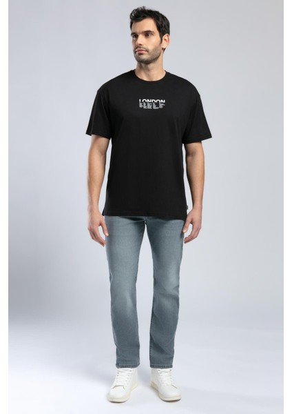 Rolan Erkek O Yaka T-Shirt Siyah