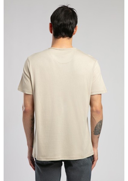 Gael Erkek O Yaka T-Shirt Bej