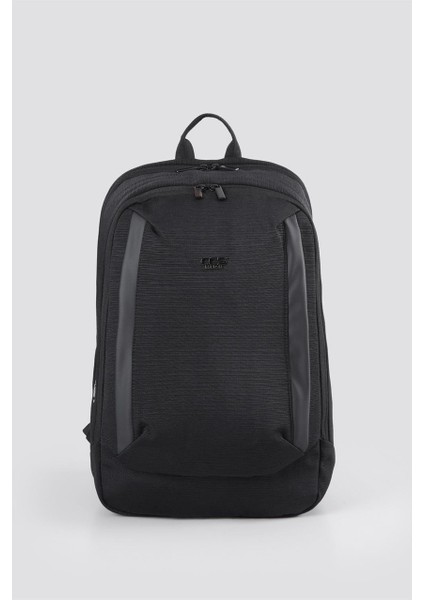 51442 Laptop Bölmeli Siyah Sırt Çantası Siyah