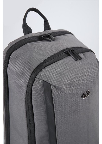 51442 Laptop Bölmeli Gri Sırt Çantası