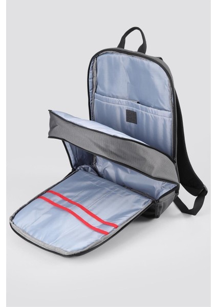 51442 Laptop Bölmeli Gri Sırt Çantası