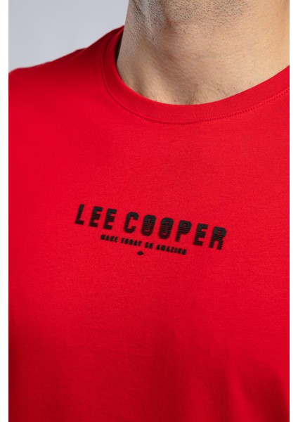 Patrico Erkek O Yaka T-Shirt Kırmızı fırsatları