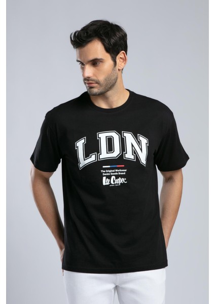Clifford Erkek O Yaka T-Shirt Siyah