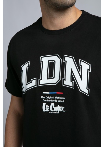 Clifford Erkek O Yaka T-Shirt Siyah