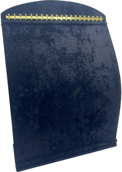 Yerli Üretim Süet Kumaş Siyah Renk 34 cm / 24 cm Dik Bombeli Takı Standı fiyatları