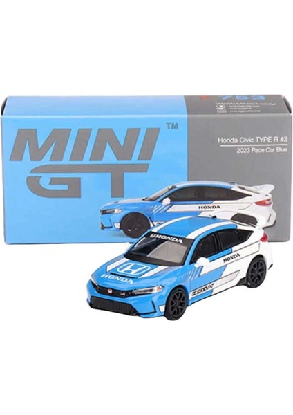 Mini Gt 1/64 Honda Civic Type R #3 2023 Pace Car Blue fırsatları