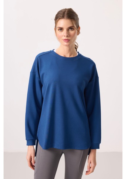Parlament Yumuşak Dokulu O Yaka Rahat Form Kadın Tunik Sweatshirt - 97305