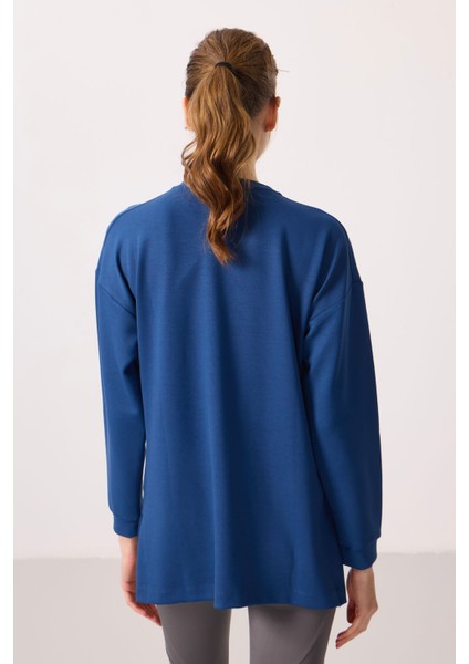 Parlament Yumuşak Dokulu O Yaka Rahat Form Kadın Tunik Sweatshirt - 97305