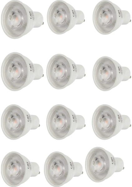 CT-4215 K 7W GU10 Duy Starter Bacak Ledli Ampul Kırmızı 12 Adet