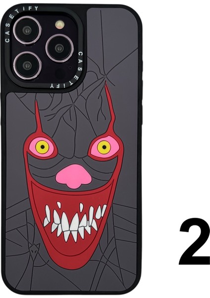 Apple iPhone 15 Pro Max Uyumlu Casetify Kabartmalı Arka Koruma Kılıf