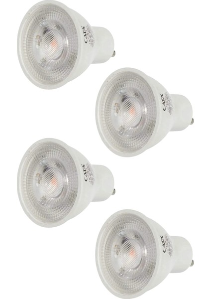 CT-4215 K 7W GU10 Duy Starter Bacak Ledli Ampul Kırmızı 4 Adet
