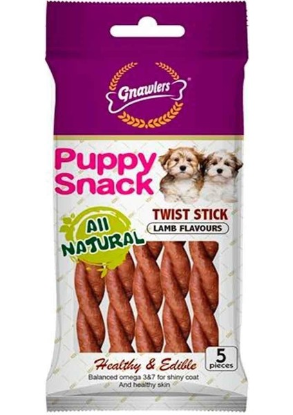 Twist Stick Kuzu Etli Köpek Ödülü 5'li Paket