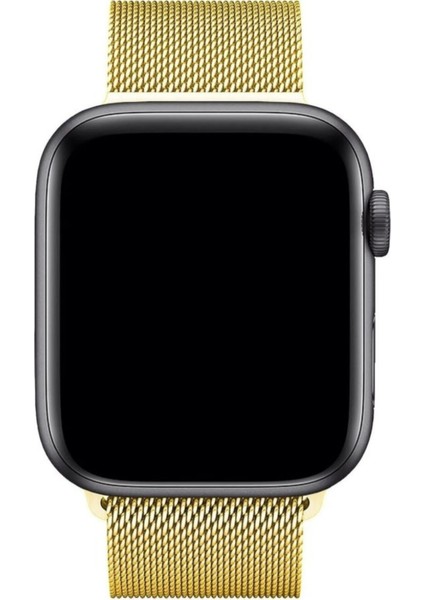 Apple Watch Uyumlu 3 4 5 6 7 Seri 42MM 44MM 45MM Metal Hasır Tme Kordon