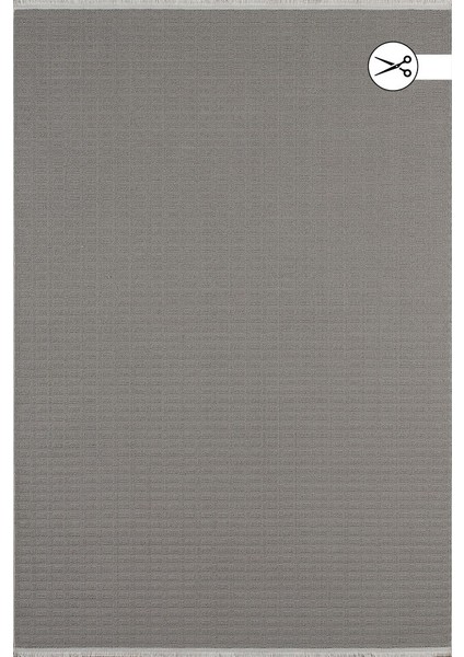 Veranda RU05C Koyu Gri Silinebilir Yumuşak Leke Tutmaz Antialerjik Bukle Halı