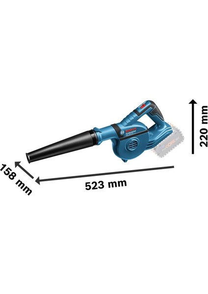 Bosch Güçlü 18V Akülü Üfleyici, Şarj ve Akü Dahil, 2 Yıl Garanti