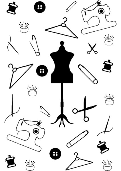 Moda Tasarımı Temalı Dijital Baskı Çocuk Halısı