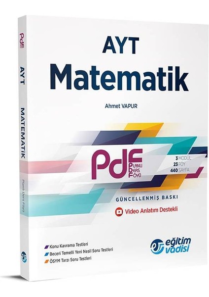 Ayt Pdf 2022 Baskı Matematik Video Anlatım Destekli
