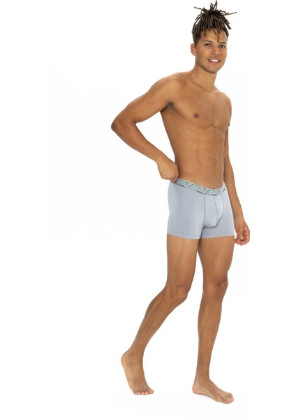 Erkek Lacivert - Indigo - Gri 3 Lü Boxer fırsatları