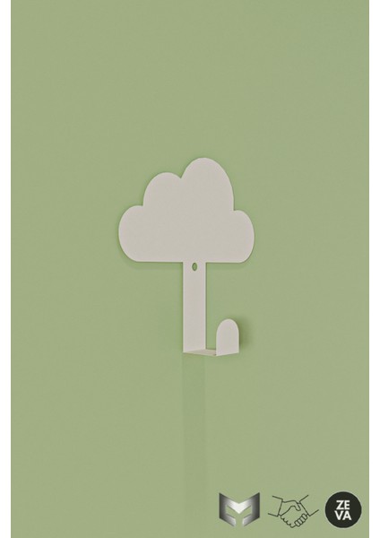 Çocuk Odaları & Banyo Için Metal Bulut Şeklinde 4 Adet Askı - Dayanıklı Tasarım Duvara Monte Askı modelleri