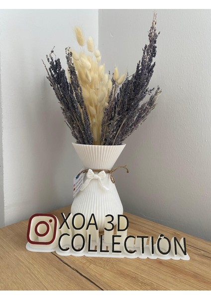 Papyon Detaylı Dekoratif Modern Vazo | 3D Koleksiyon