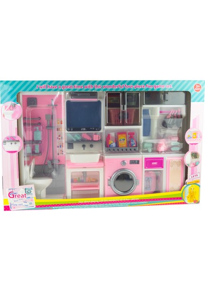 Oyuncak Banyo Seti 4'lü Set Banyo Oyun Seti fiyatları