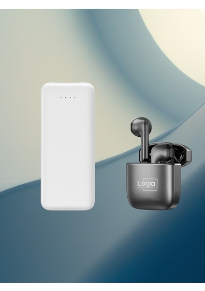 Fırsat Seti Thin 5.000 mAh Taşınabilir Powerbank ve Quantum Bluetooth Kulaklık