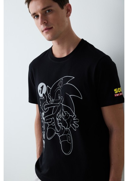 Sonic Pantolonlu Çok Renkli Pijama Takımı