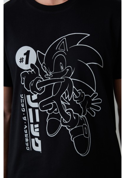Sonic Pantolonlu Çok Renkli Pijama Takımı