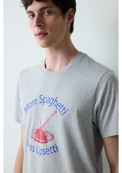 Spaghetti Çok Renkli Şortlu Pijama Takımı
