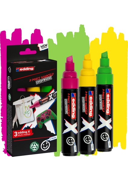 E-6900 Multimaker Çok Yönlü Akrilik Boya Seti Kesik Uçlu Markör 2-10 mm Candy Colours
