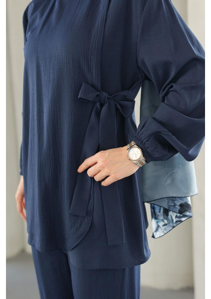 Bağlama Detaylı Takım Lacivert indirimleri