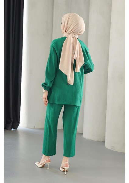 Bağlama Detaylı Takım Yeşil indirimleri