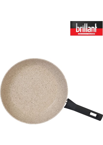 Granit 28 cm Tava Yanmaz Yapışmaz Tava Krem fiyatları