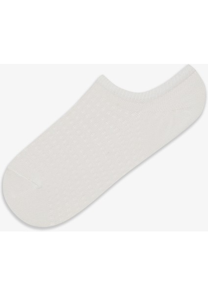 3 Çift Pamuklu Dama Çiçek Desenli Sneaker Çorap