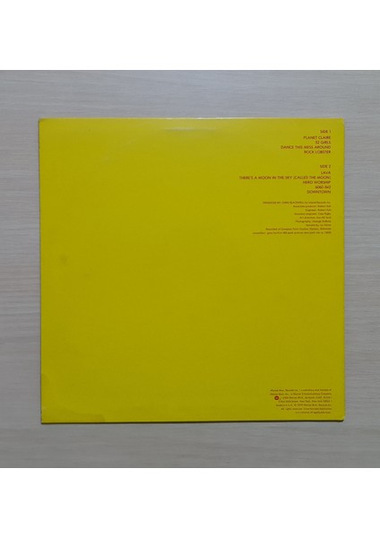 The B-52's - The B-52's - 1979 - Dönem Baskı Plak - Longplay - Lp