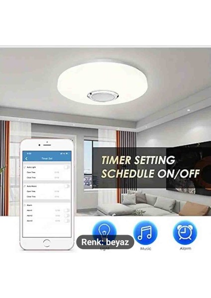 Kumandalı Bluetooth Lu Tavan Lambası fiyatları