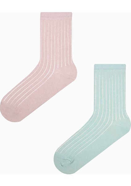Vertical Colosio 2li Pembe Nane Soket Çorap