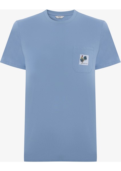 Blue Rooster Mavi Şortlu Pijama Takımı