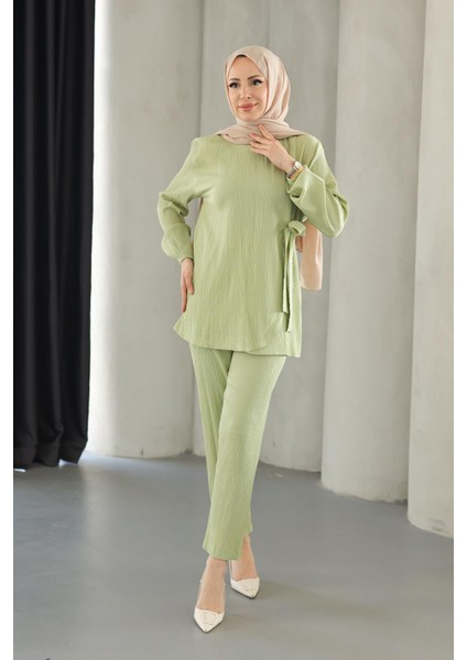 Bağlama Detaylı Takım Mint Yeşili modelleri